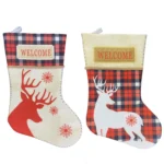 Christmas Ornaments Pendant Christmas Elk Stocking Gift Bag Candy Bag - Image 4