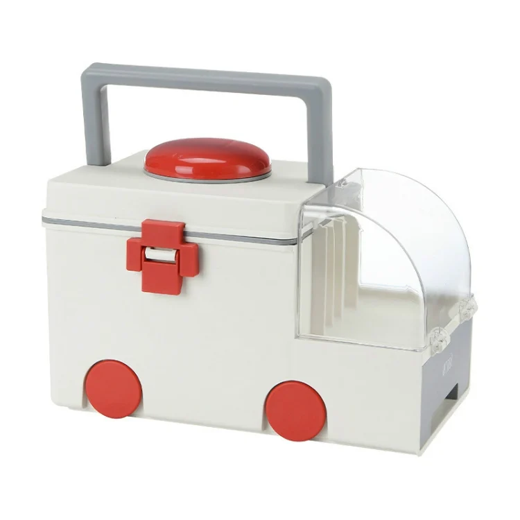 TBD0426961601A_1.webp Ambulance First Aid Box Family Medicine Box Household Large Double-layer Medicine Box - Image 2