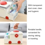 Ambulance First Aid Box Family Medicine Box Household Large Double-layer Medicine Box - Image 10