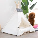 Pure White Pet Tent Nest For Small And Medium Dogs and Cats Foldable Playhouse