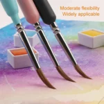 WeiZhuang Hook Line Pen Painting Hand-painted Watercolor Wolf Mint Hook Line Pen Painting Stroke Thin Line Brush - Image 5