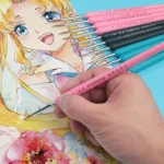 WeiZhuang Hook Line Pen Painting Hand-painted Watercolor Wolf Mint Hook Line Pen Painting Stroke Thin Line Brush - Image 7