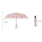 Small Fresh Sun and Rain Dual-use Folding Sunshade UV Protection Sunscreen Umbrella - Image 3