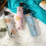 Small Fresh Sun and Rain Dual-use Folding Sunshade UV Protection Sunscreen Umbrella - Image 9