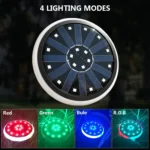 LED Solar Buried Lamp Stainless Steel Outdoor RGB Grass Garden Light - Image 4