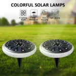 LED Solar Buried Lamp Stainless Steel Outdoor RGB Grass Garden Light - Image 5