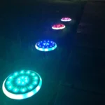 LED Solar Buried Lamp Stainless Steel Outdoor RGB Grass Garden Light - Image 7