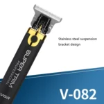 VGR Retro Oil Hair Electric Hair Clipper Push White Carved Small Hair Clipper Professional USB Electric Hair Clipper For Hair Salon - Image 7