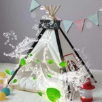 Pet Tent Removable And Washable Wooden Cat Kennel with Cushion - Image 3