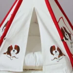 Pet Tent Removable And Washable Wooden Cat Kennel with Cushion - Image 4