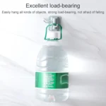 10 PCS Strong Viscose Bathroom Wall Shelf Without Perforation Traceless Rotating Hook, Random Color Delivery - Image 4