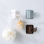 10 PCS Strong Viscose Bathroom Wall Shelf Without Perforation Traceless Rotating Hook, Random Color Delivery - Image 6