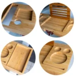 Bathtub Wine Mobile Phone Tablet Stand Bathtub Shelf Tray Shelf Rack - Image 4