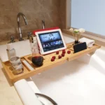 Bathtub Wine Mobile Phone Tablet Stand Bathtub Shelf Tray Shelf Rack - Image 7