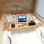 Bathtub Wine Mobile Phone Tablet Stand Bathtub Shelf Tray Shelf Rack - Image 8