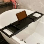 Bathroom Multifunctional Retractable Bathtub Shelf Rack - Image 3