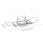 304 Stainless Steel Bathtub Rack Retractable Bracket Bathroom Shelf - Image 3