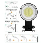 LED Outdoor Light Sensing IP65 Waterproof Wall Lamp Garden Courtyard Street Light - Image 6