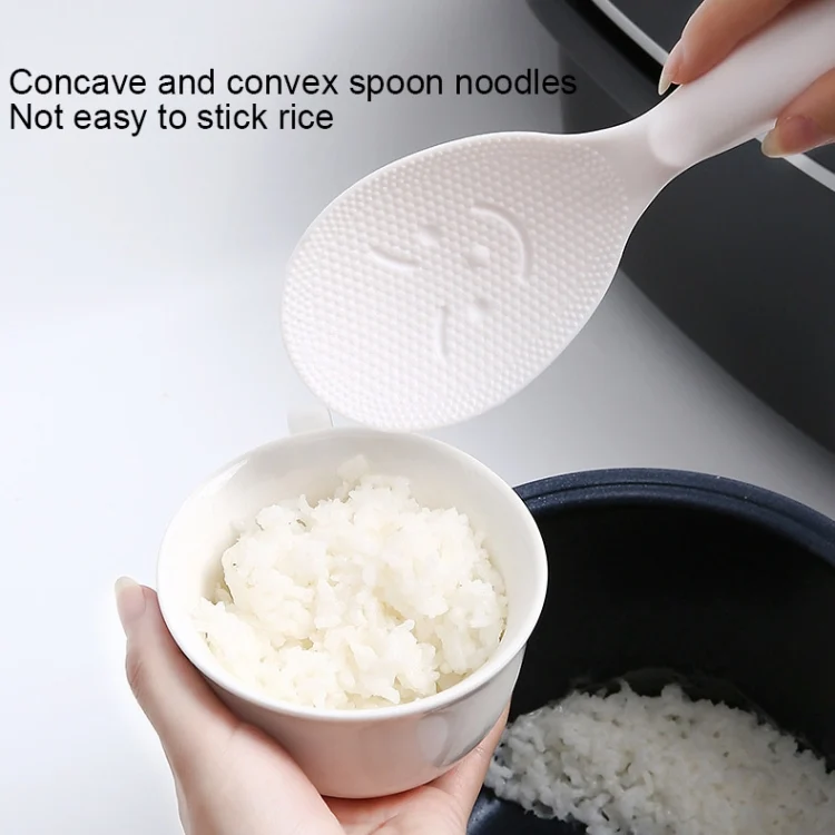 TBD04270062_7.webp Creative Smile Face Rice Spoon Vertical Type Food Grade Kitchen Rice Cooker Spoon - Image 8