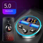 Halo Car MP3 Bluetooth Player Car Charger Car FM Transmitter 3.1A Car Charger - Image 4