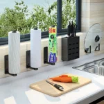 Kitchen Paper Towel Rack Lazy Rag Rack Wall Mount Bracket - Image 3