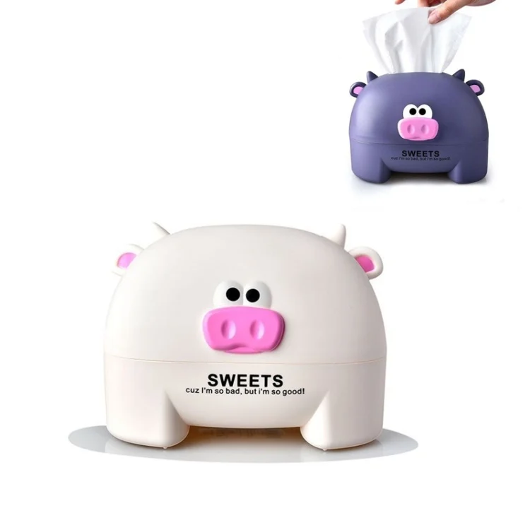 TBD0427016401A.webp Cartoon Calf Tissue Box Household Desktop Roll Paper Tube - Image 1