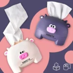 Cartoon Calf Tissue Box Household Desktop Roll Paper Tube - Image 4