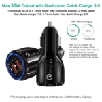 2 PCS QC3.0+3.1A Car Charger Dual USB 6A Halo Wine Bottle Fast Charge Car Charger - Image 6