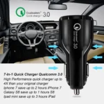 2 PCS QC3.0+3.1A Car Charger Dual USB 6A Halo Wine Bottle Fast Charge Car Charger - Image 8