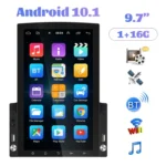 9.7 inch Vertical Screen HD 2.5D Glass Car MP5 Player Android Navigation All-in-one Machine - Image 2