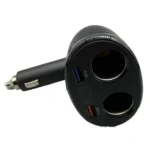 Cigarette Lighter Car Charger Dual USB QC 3.0 Dual Fast Charging 6A Car Charger - Image 3