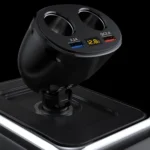 Cigarette Lighter Car Charger Dual USB QC 3.0 Dual Fast Charging 6A Car Charger - Image 5