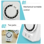 2 PCS ChangXin Electric Vehicle Timer Charger Mechanical Timer Socket Countdown Off Timer Socket - Image 5