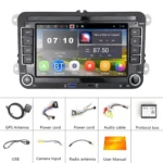 Suitable for Volkswagen 7-inch Car Multimedia Player Navigation Bluetooth Reversing Integrated Machine Android 10.0 - Image 5