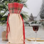 Christmas Decorations Imitation Linen Wine Bottle Cover - Image 7