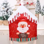 Christmas Cartoon Chair Cover Christmas Home Decoration