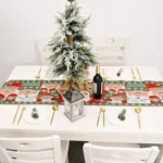 Creative Christmas Home Decoration Items Knitted Tablecloth Dining Table - Image 6
