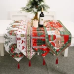 Creative Christmas Home Decoration Items Knitted Tablecloth Dining Table - Image 8