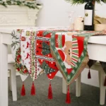 Creative Christmas Home Decoration Items Knitted Tablecloth Dining Table - Image 9
