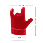 2 PCS Kitchen Silicone Pot Lid Raising Gadget Finger Shaped Pot Lid Spill-proof Raising Spoon Rack - Image 2