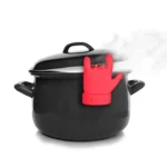 2 PCS Kitchen Silicone Pot Lid Raising Gadget Finger Shaped Pot Lid Spill-proof Raising Spoon Rack - Image 4