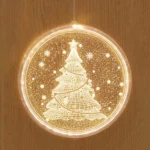Christmas Decoration Light LED Holiday 3D Hanging Lamp - Image 2