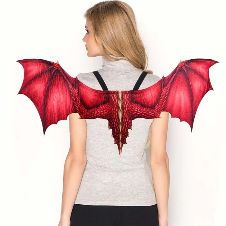 TBD0427046601A.webp Halloween Carnival Adult Decoration Non-woven Dragon Wings Cosplay Wings Props - Image 1