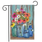 Linen Flower Series Garden Flag Garden Holiday Flag Double-sided Printing
