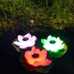 Solar Outdoor Waterproof Floating Light Garden Courtyard Lotus Light - Image 4