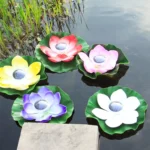 Solar Outdoor Waterproof Floating Light Garden Courtyard Lotus Light - Image 6