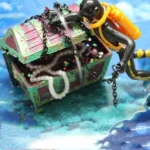 Pneumatic Fish Tank Decoration Diver Treasure Hunt Frogman Aquarium Fish Tank Landscape - Image 2