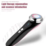 Facial Electronic Beauty Instrument Ultrasonic Ion Red And Blue Color Light Introduction Instrument - Image 4