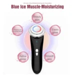 Facial Electronic Beauty Instrument Ultrasonic Ion Red And Blue Color Light Introduction Instrument - Image 5