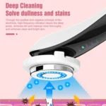 Facial Electronic Beauty Instrument Ultrasonic Ion Red And Blue Color Light Introduction Instrument - Image 9